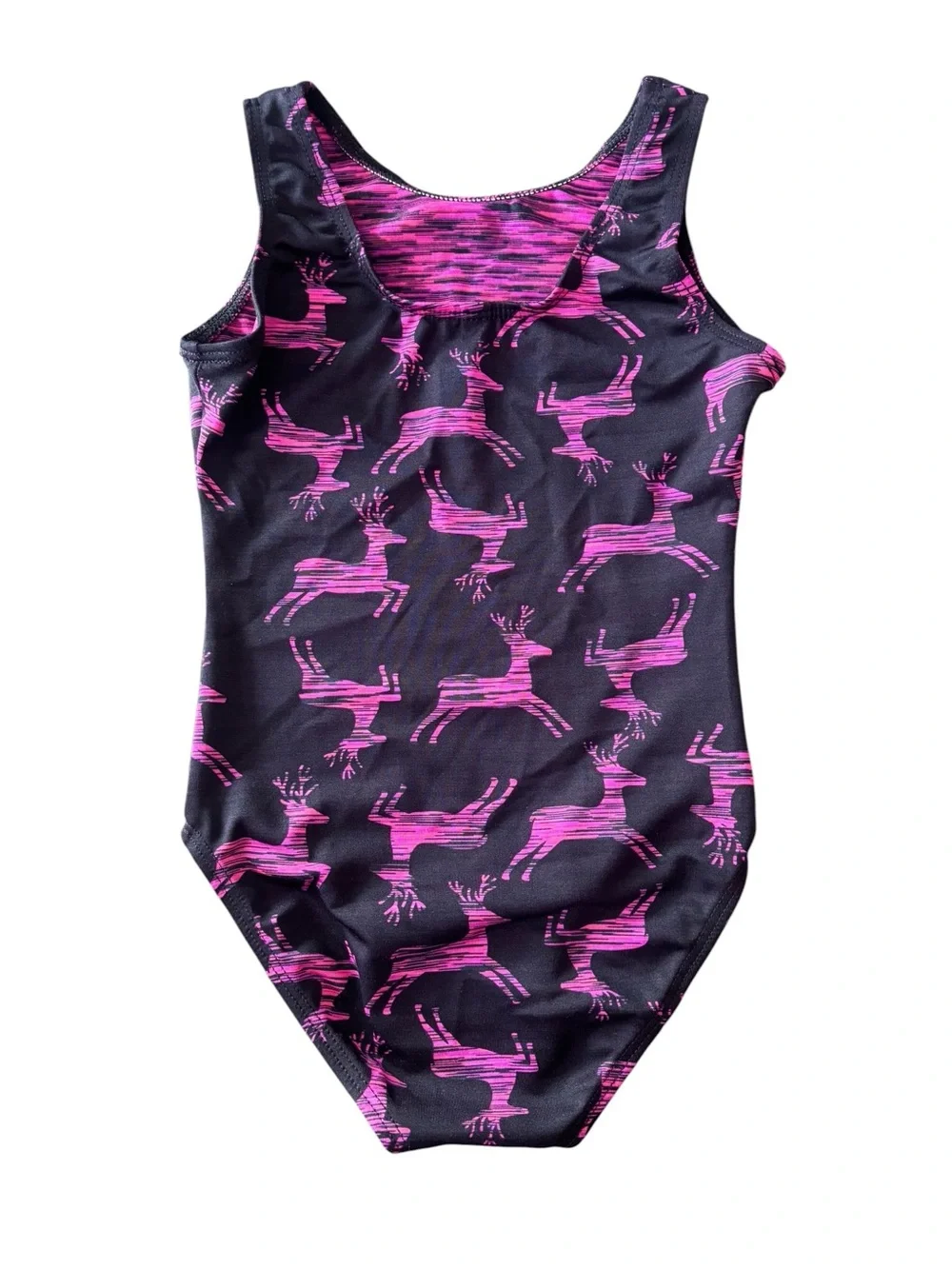 Destira Lot of 2 Gymnastic Leotards~Toucan & Reindeer Print CXS